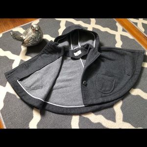 Cozy Toddler Grey Poncho